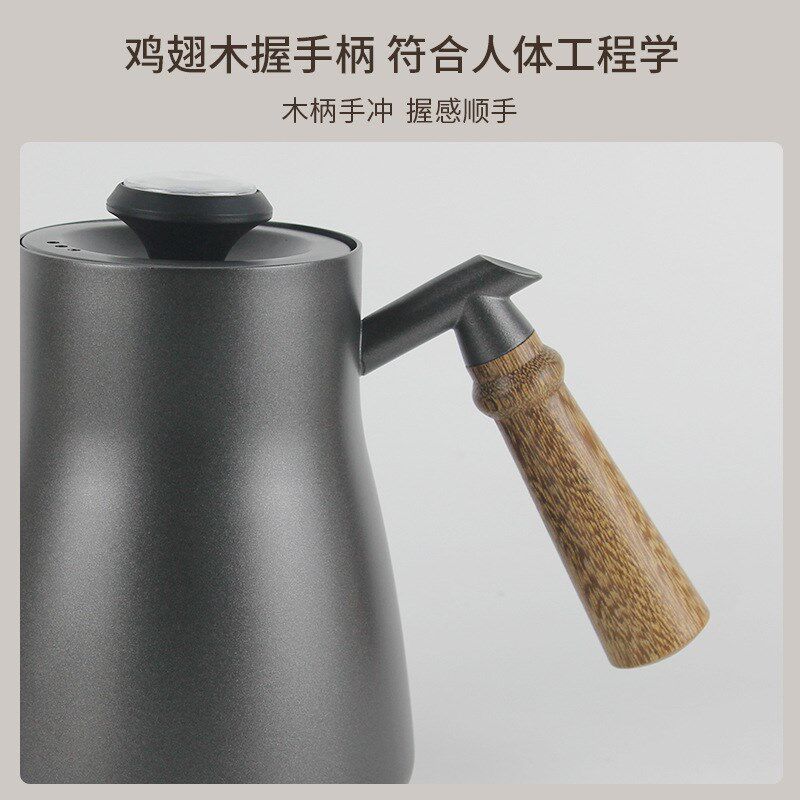 新款304不锈钢手冲壶 q长嘴细口壶嘴带盖咖啡壶 手冲壶 咖啡手冲