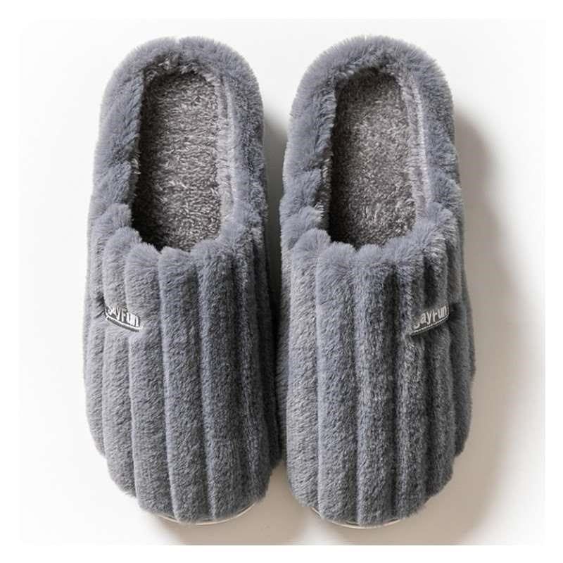 。男士棉拖鞋冬季加绒加厚室内防滑男款厚底2022新款男式W大码46