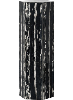 六边形大b理石底座客厅石材立柱墩子玄关落地装饰品摆件雕塑展示