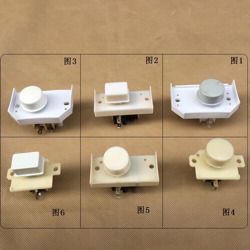 维修全自动洗衣机电源开关按钮开关2脚/4脚圆头方头自断/不自断电