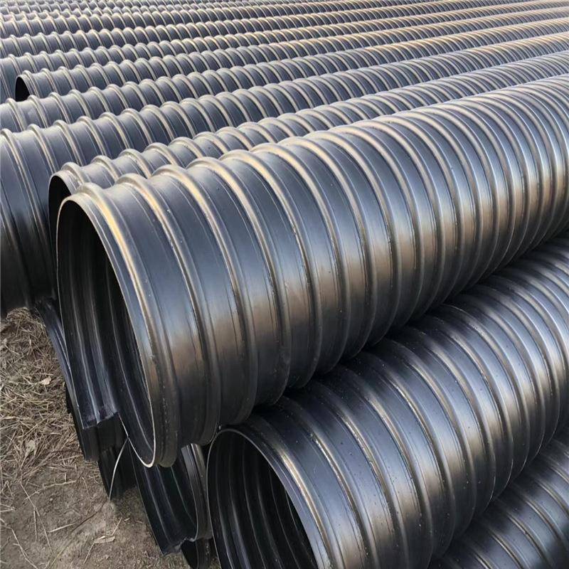 HDPE钢带增强螺旋波纹管聚乙烯钢带排污排水管大口径增强缠绕管