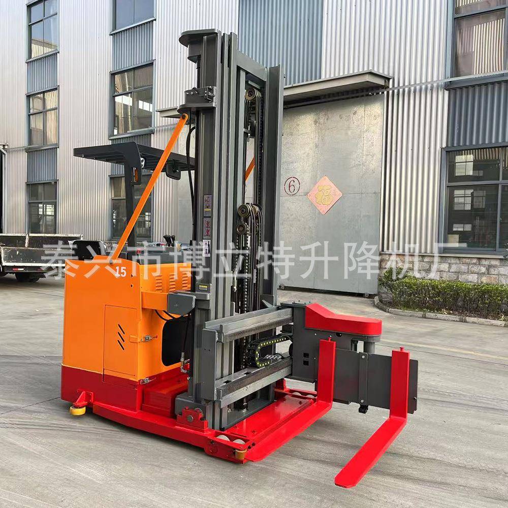 窄巷道全电动三向叉车座驾大前移堆高车窄通道高位堆垛车56789米