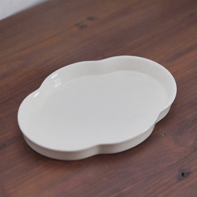 元无 悠远 海棠 草木灰 壶承茶盘陶瓷干泡U台糕点果盘包邮