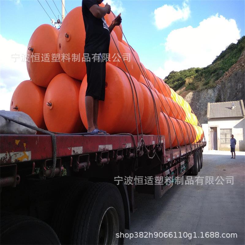 800*800规格跨海工程浮电缆线一体式浮筒浮体PE材质滚塑浮体