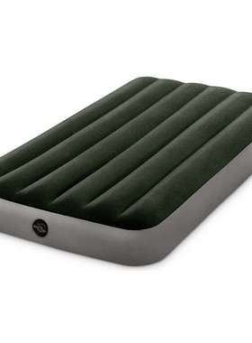 Intex64106 植绒PVC加厚单双人充气床垫加厚家用户外野营充气床垫