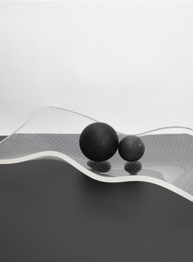 北欧现代轻奢水晶亚克力透明网格托盘样板房家居客厅桌面创意装饰