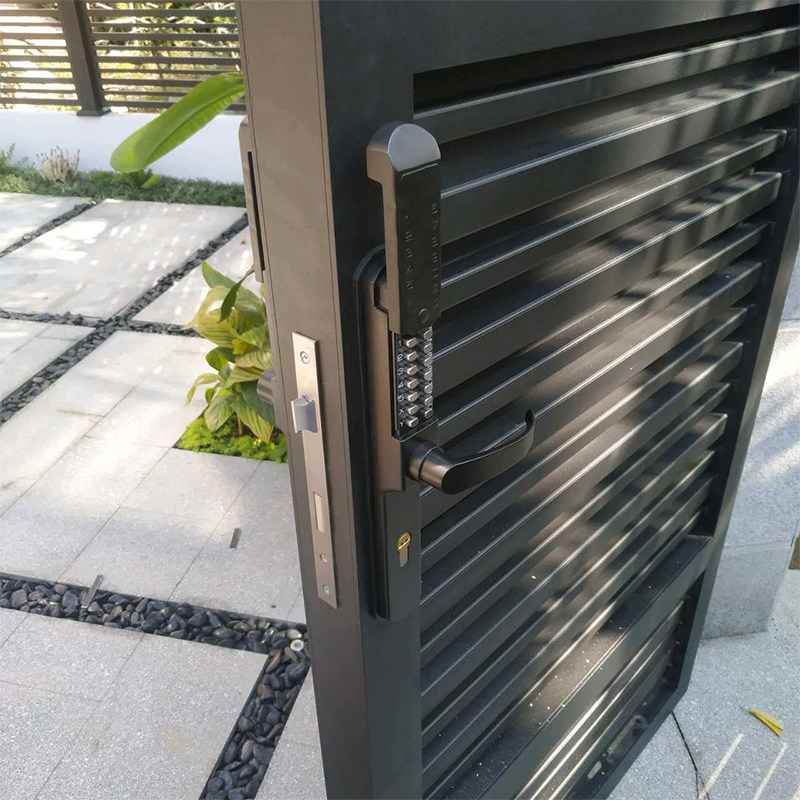 滑盖机械密码锁门锁户外防水铁艺庭院大I门锁防冻双面别墅花园门