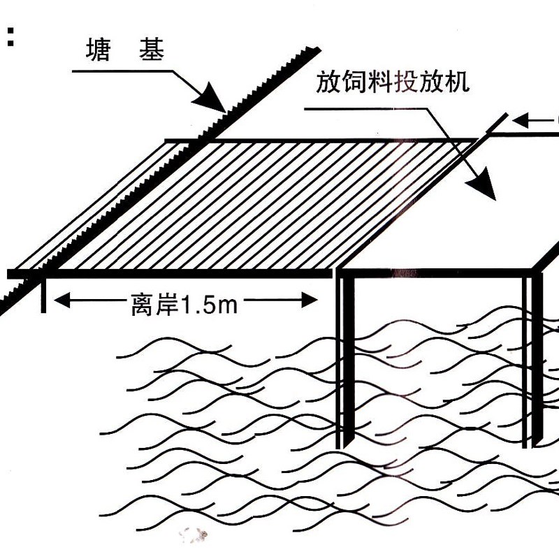 鱼塘高速投料机自动投饵机x大容量喂鱼料投饲机定时定量投食机