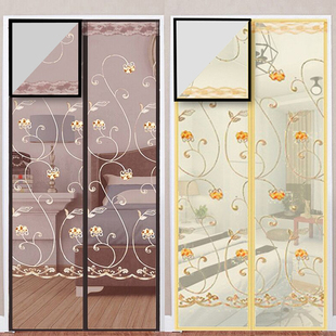 门帘防蚊子磁性k家用隔断防虫防蝇夏季夏天纱窗网卧室静音自吸