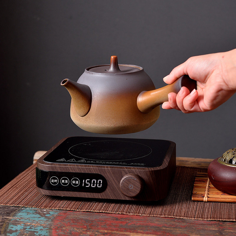 家用窑变煮茶壶紫砂陶q壶电陶炉功夫煮茶器泡茶蒸茶器烧水煮茶炉