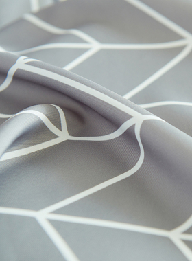 磁性浴帘套装防水浴室挂帘卫生间浴帘隔断帘L弧形LU杆灰色浴帘加