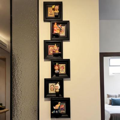 我家大白墙有救啦！盲盒收纳展示架上墙家用创意装饰摆件diy相框