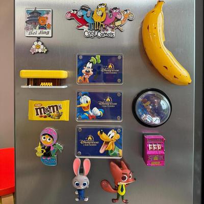 适用于迪士尼门票相框亚克力冰箱贴diy个性创意磁贴空框透明相框