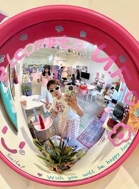 凹凸镜广角镜diy室内彩绘摆件壁挂店铺装饰拍照小神器转角镜改造