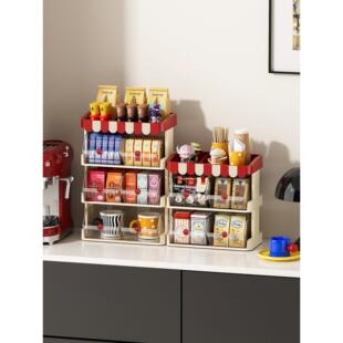 茶包收纳盒茶水间吧台咖啡胶囊茶叶置物架抽屉式办公室桌面零食架