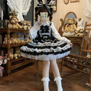 YoYo酱原创设计Lolita洋装doll感jsk吊带连衣裙夏季