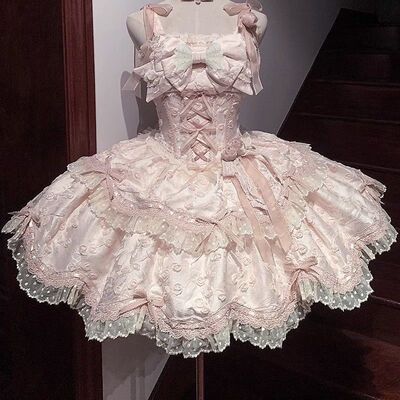 繁花序曲Lolita原创jsk洋装日常连衣裙吊带公主洛丽塔