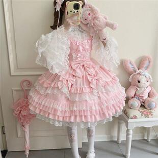 doll感甜美jsk吊带连衣裙 白糖少女原创设计Lolita洋装