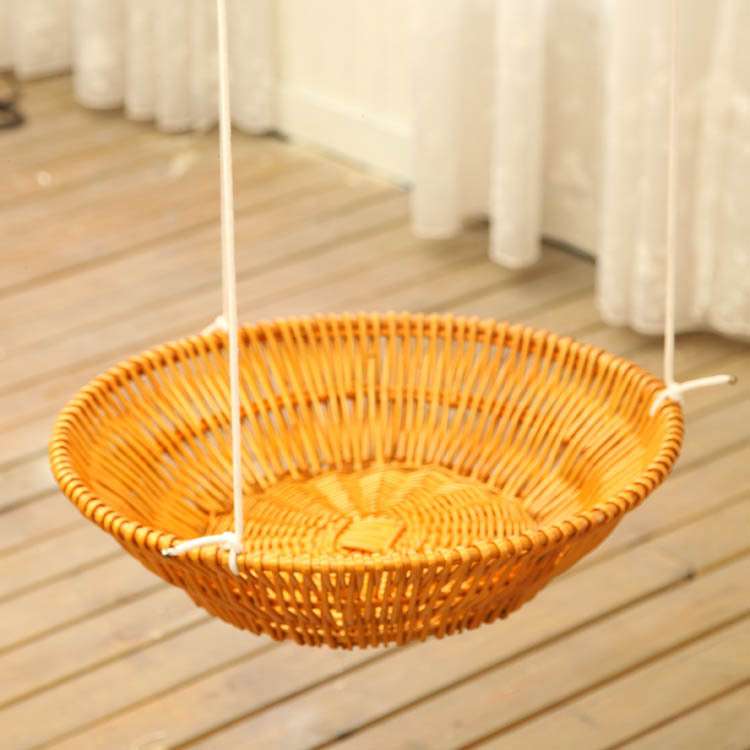 柳编猫吊床猫爬架窝猫树猫跳台猫床吊篮外贸吊篮秋千凉爽透气