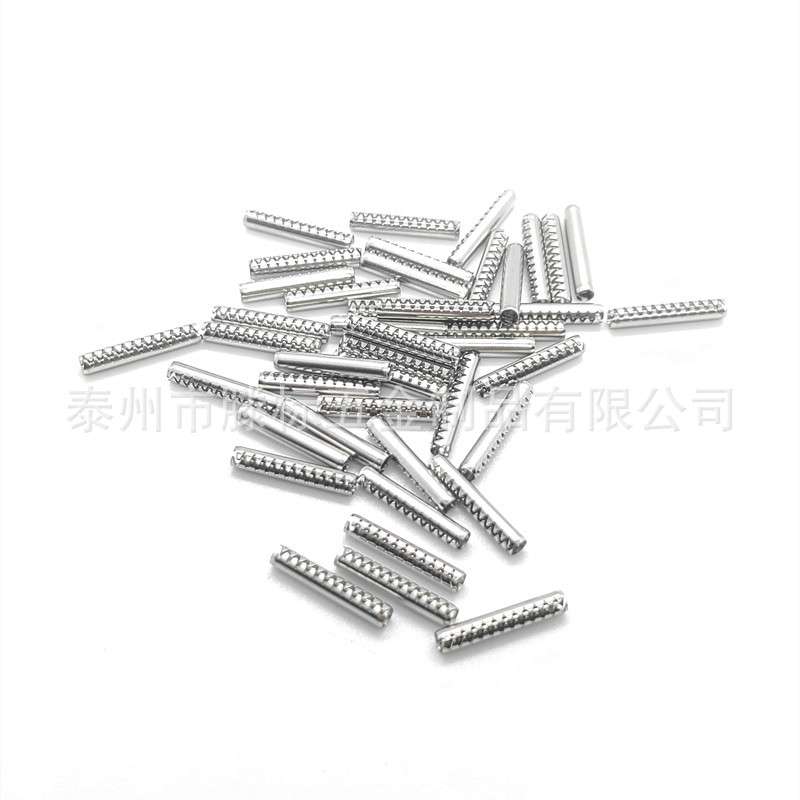 304不锈钢JIS B2808齿形弹性圆柱销轻荷M1M1.2M1.4M1.5M1.6M2-M4