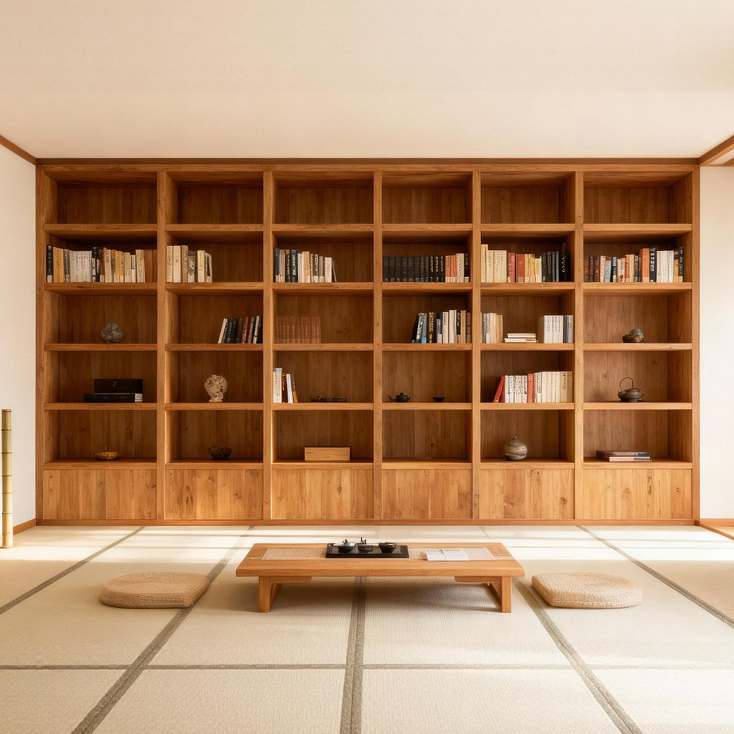 博雅大师老榆木实木书架定制