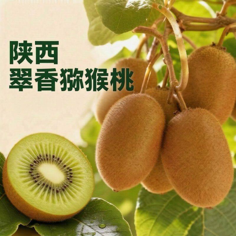 【良周迹忆】陕西眉县翠香猕猴桃16-24枚单果90g+(顺丰快递)