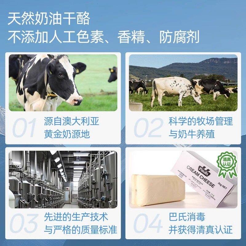 【顺丰冷链发】保利奶酪250g烘焙原材料 12月到期