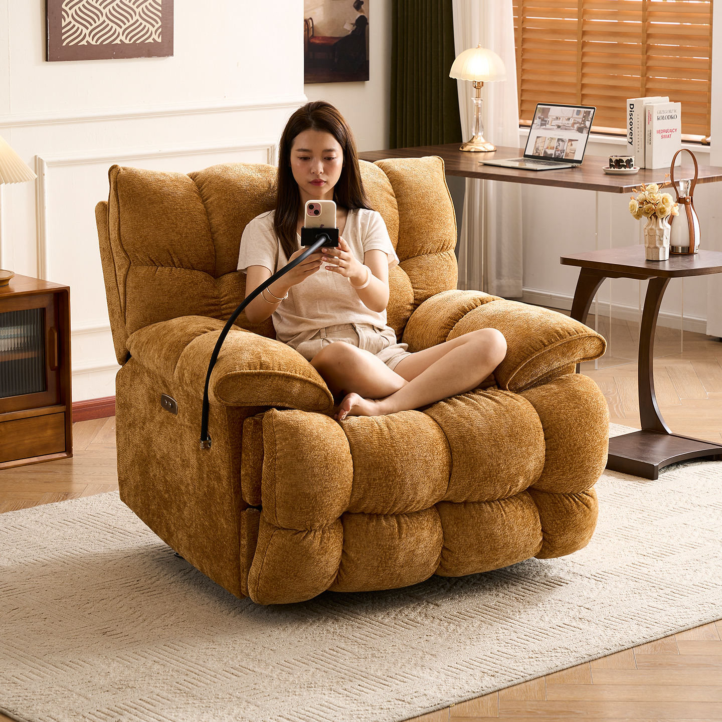 电动多功能云朵懒人沙发