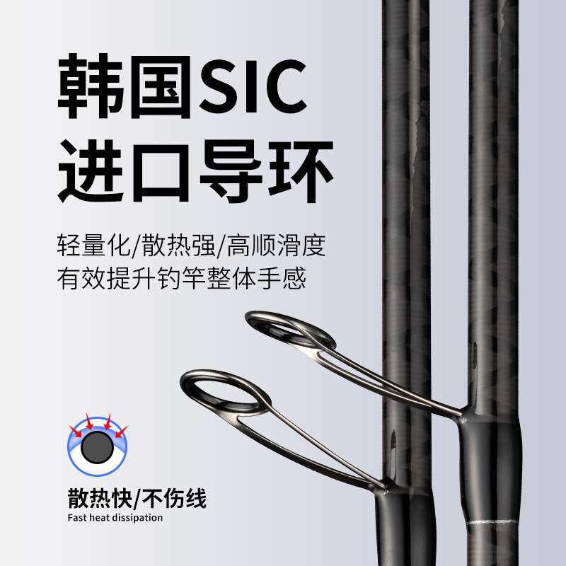 科美龙鲲岸抛路亚杆翘嘴3.0米远投海鲈路亚竿