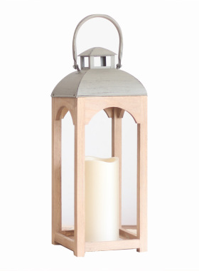 侘寂风日式原木风m灯奶油风实木烛台桌面装饰摆件民宿法式工艺品