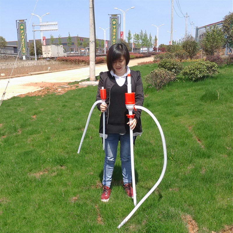 200升油桶特大号手拉式塑料油抽带软管油抽子手动抽油器水抽油泵