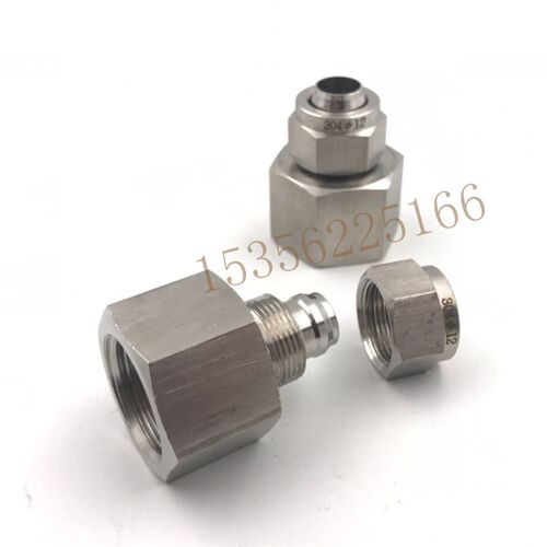 不锈钢304终端直通快拧/内丝/PU四氟管快速接头内螺纹ZG1/8--6
