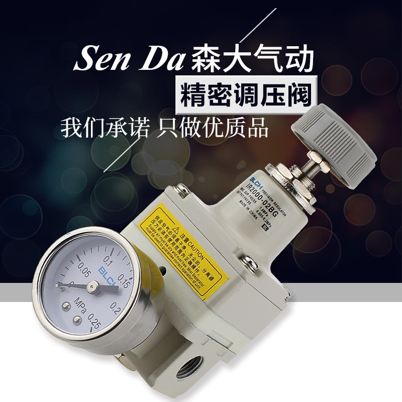 精密调压阀气动可调式减压阀气体IR2000/IR2010/IR2020-02BG/1010