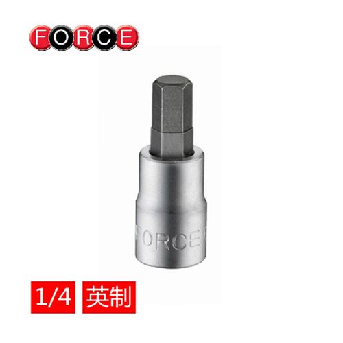 台湾进口FORCE 1/4英制六角旋具套筒 内六角套筒
