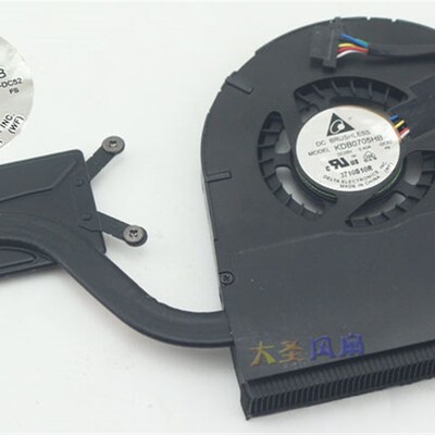 Delta台达 KDB0705HB-DC52 5V 0.40A 笔记本风扇 热管 散热模组