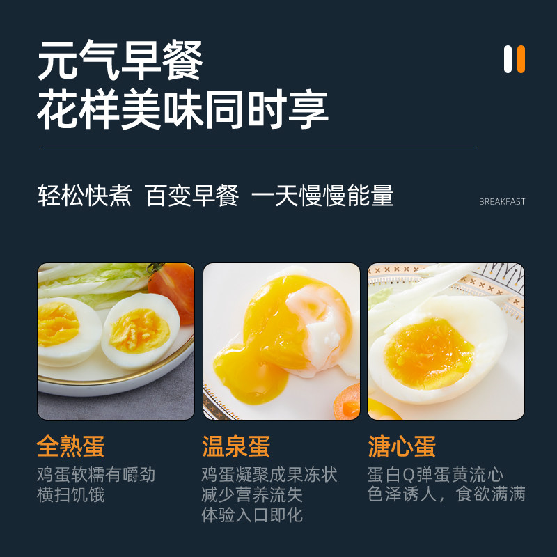 全自动煮蛋器家j用小型不锈钢蒸蛋器全自动早餐机1人煮蛋器宿舍用