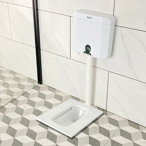 家用陶瓷蹲便池冲水箱整套组合装蹲坑式防臭蹬便器厕所Z便盆卫生