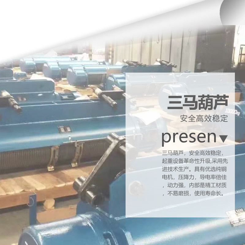 江苏三马0.5吨/1吨/2吨/3吨/5吨/10吨/16吨/20吨电动葫芦三马原厂