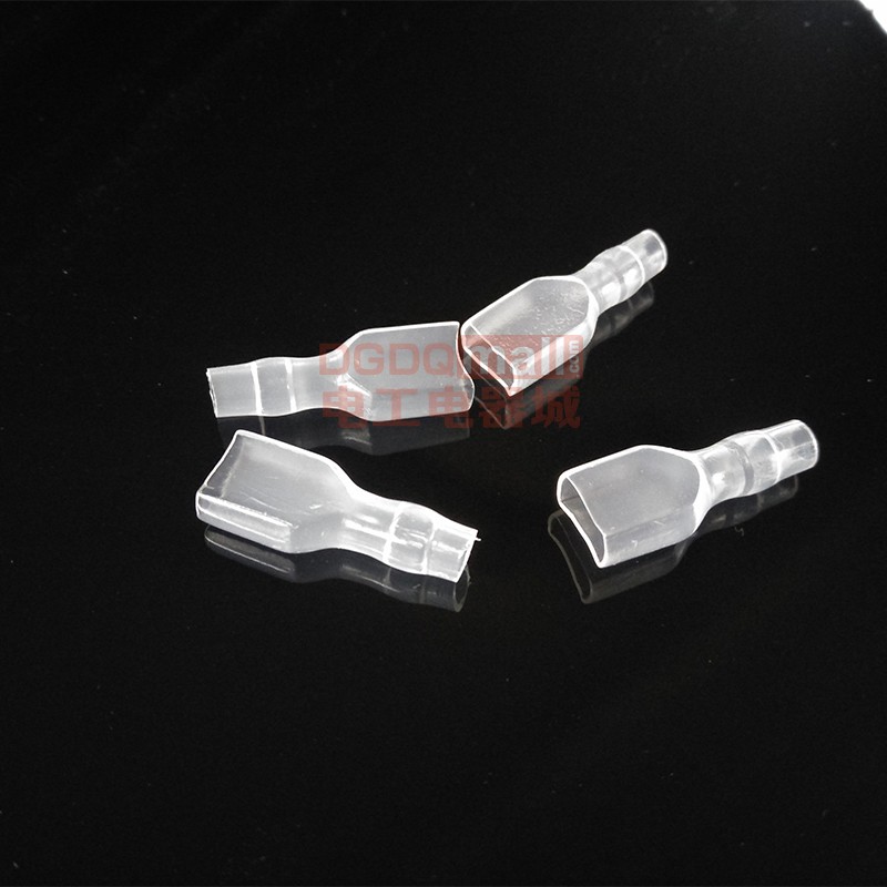 配套6.3 插簧 透明护套 绝缘 插簧护套6.3软护套 2000只