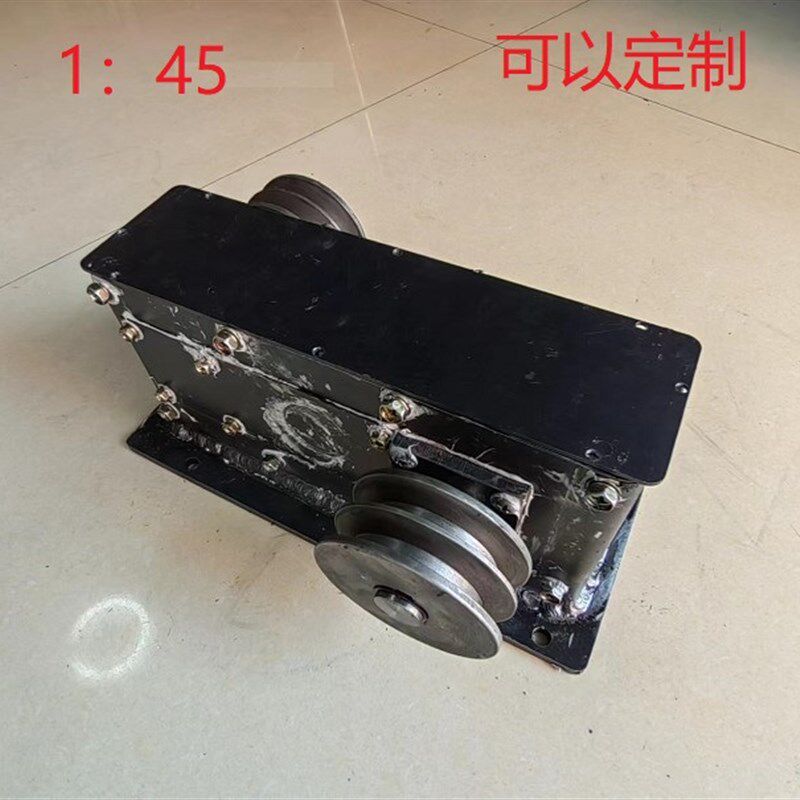 密封1千瓦增速齿轮箱皮带轮齿轮组传动变速箱减速水力发电可定做
