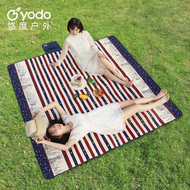 悠度 户外野餐垫防水防潮加厚野营垫野营防潮垫特价2米可