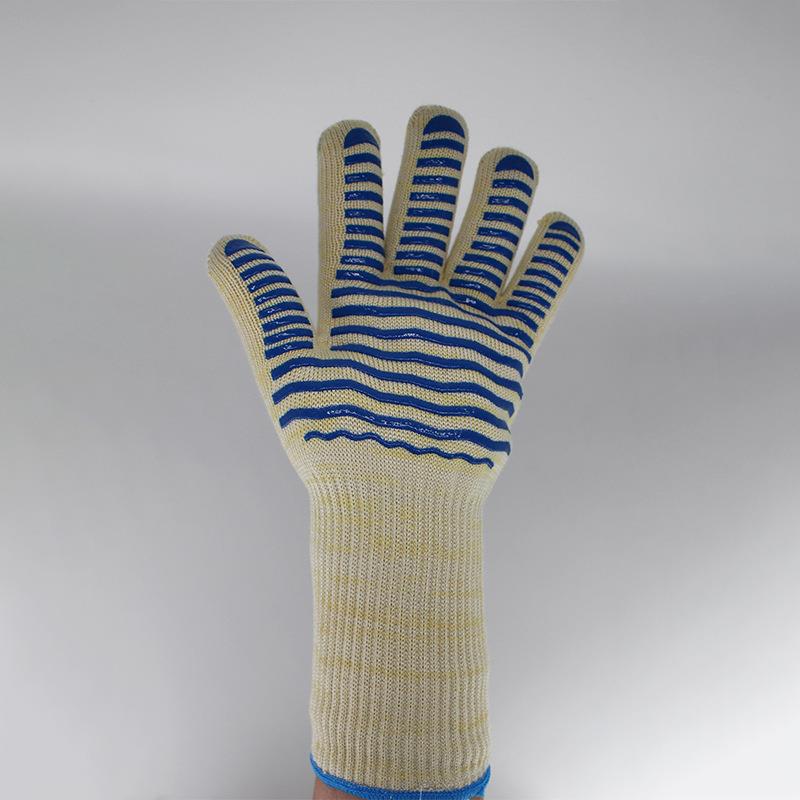 耐高温手套350度500度芳纶棉隔热防烫抗磨五指手套烤箱厨房工业