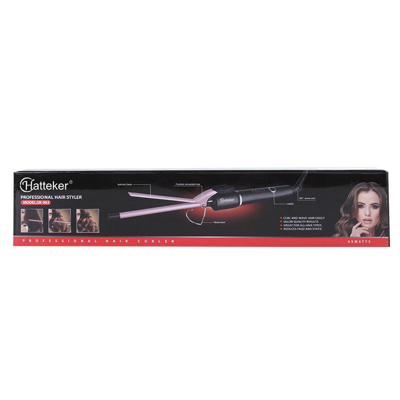 HATTEKER细卷发棒负离子护发卷发器 9MM复古泡面卷羊毛造型卷发