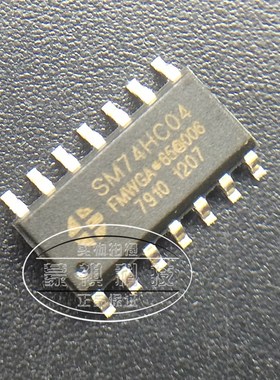 【显示屏芯片】74HC04 74HC04D SM74HC04D封装SOP14原装,直接拍