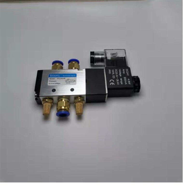 电磁阀二位五通 一进二出4V210-08 310-10 410-15配套气咀接头