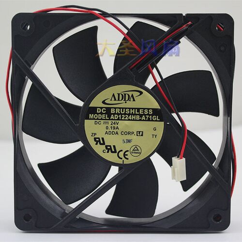 原装ADDA AD1224HB-A71GL 24V 0.19A双滚珠散热风扇120*120*25mm