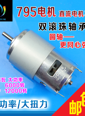795大功率切割台锯修枝剪刀锯片795马达12-24V直流电机