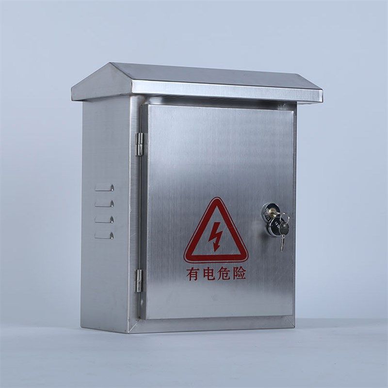 户外室外不锈钢配电箱304防雨箱抱箍箱控制柜落地箱400*500*200