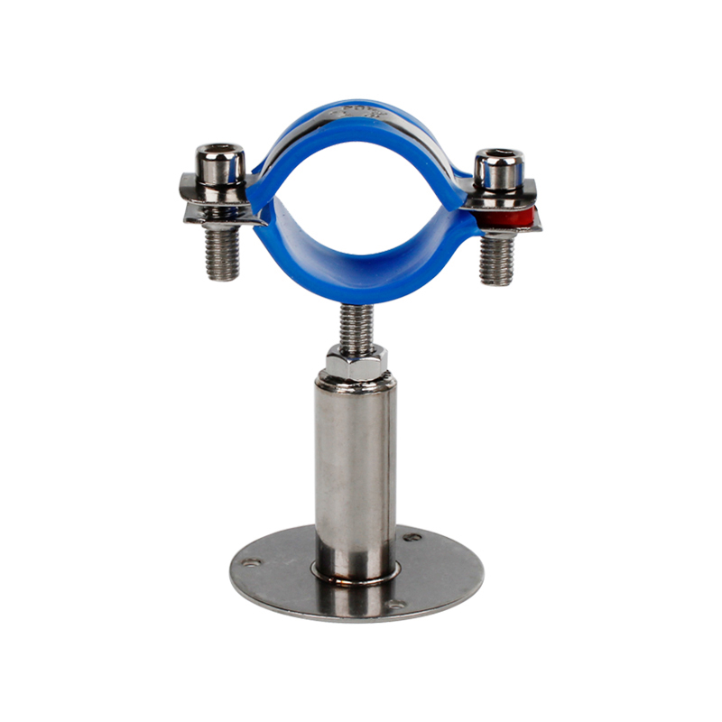 304不锈钢卡扣管支架可调节固定管道抱箍钢管卡箍水管抱夹PVC托架