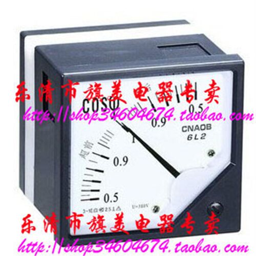 6L2-COS 功率因数表 电流表 电压表 功率表 指针式板表